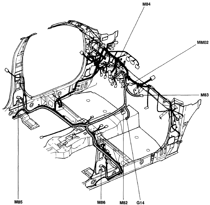 Cableado principal airbag accent