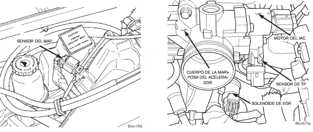 Localizacion de los componentes Chrysler PT Cruiser