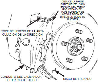 Instalaci&oacute;n del calibrador de freno